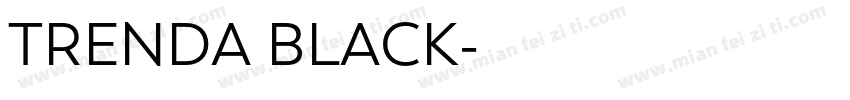 TRENDA BLACK字体转换